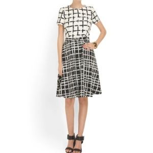 Badgley Mischka Black & White Dress Size 0